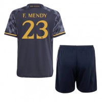 Billiga Real Madrid Ferland Mendy #23 Barnkläder Borta fotbollskläder till baby 2023-24 Kortärmad (+ Korta byxor)